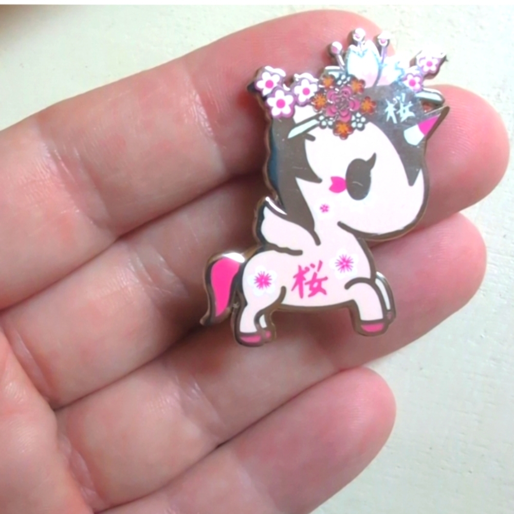 Tokidoki Cherry Blossom Unicorno Pin